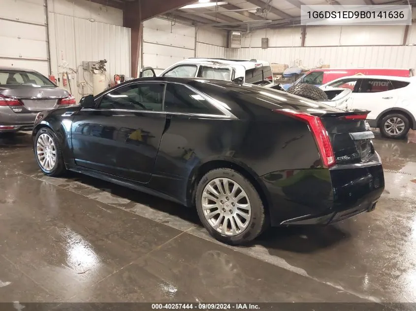 2011 Cadillac Cts Premium VIN: 1G6DS1ED9B0141636 Lot: 40257444