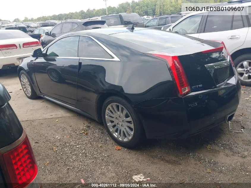 2011 Cadillac Cts Performance VIN: 1G6DJ1ED3B0109607 Lot: 40261112