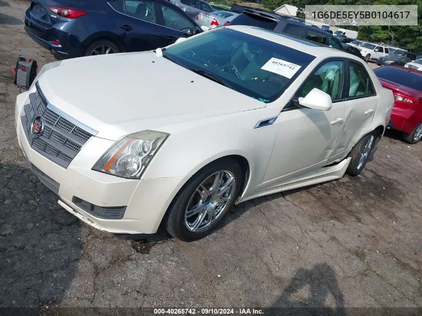 1G6DE5EY5B0104617 2011 Cadillac Cts Luxury