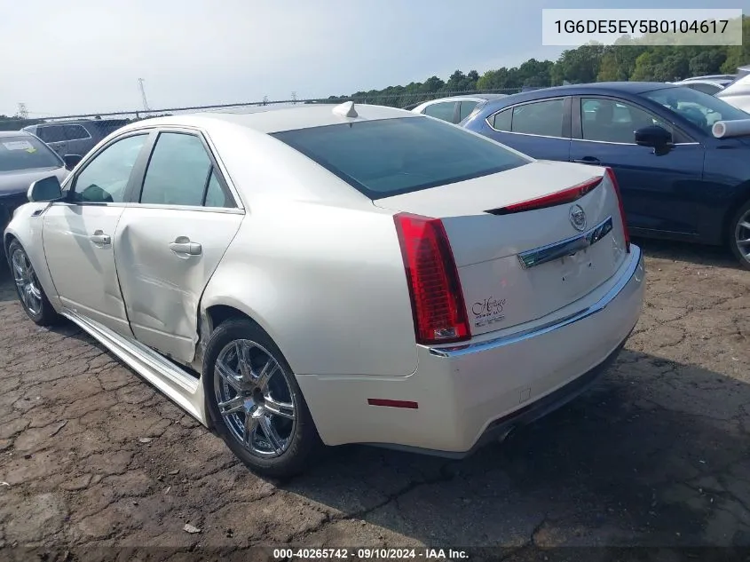 1G6DE5EY5B0104617 2011 Cadillac Cts Luxury