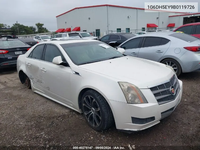 2011 Cadillac Cts Luxury VIN: 1G6DH5EY9B0119726 Lot: 40275147