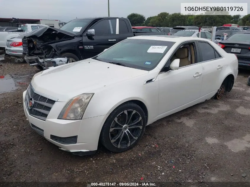 2011 Cadillac Cts Luxury VIN: 1G6DH5EY9B0119726 Lot: 40275147