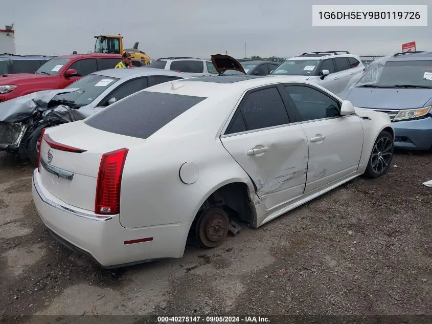 2011 Cadillac Cts Luxury VIN: 1G6DH5EY9B0119726 Lot: 40275147