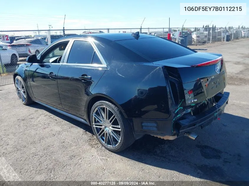 1G6DF5EY7B0112215 2011 Cadillac Cts Luxury