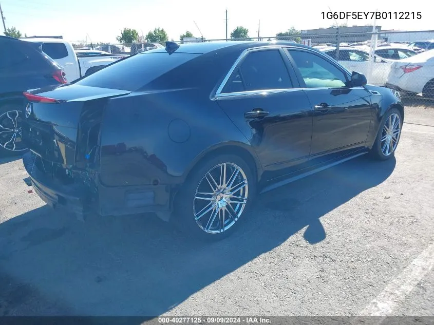 2011 Cadillac Cts Luxury VIN: 1G6DF5EY7B0112215 Lot: 40277125