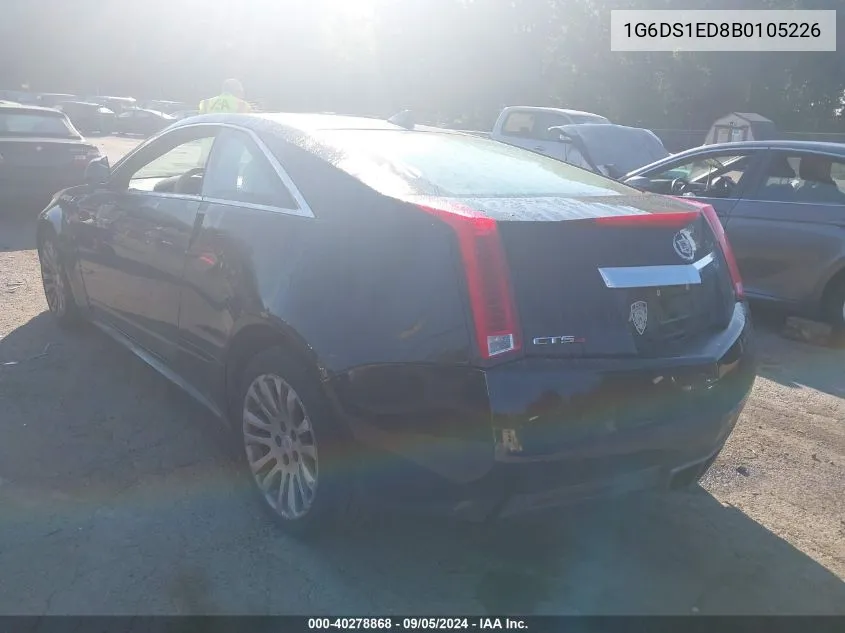 1G6DS1ED8B0105226 2011 Cadillac Cts Premium Collection