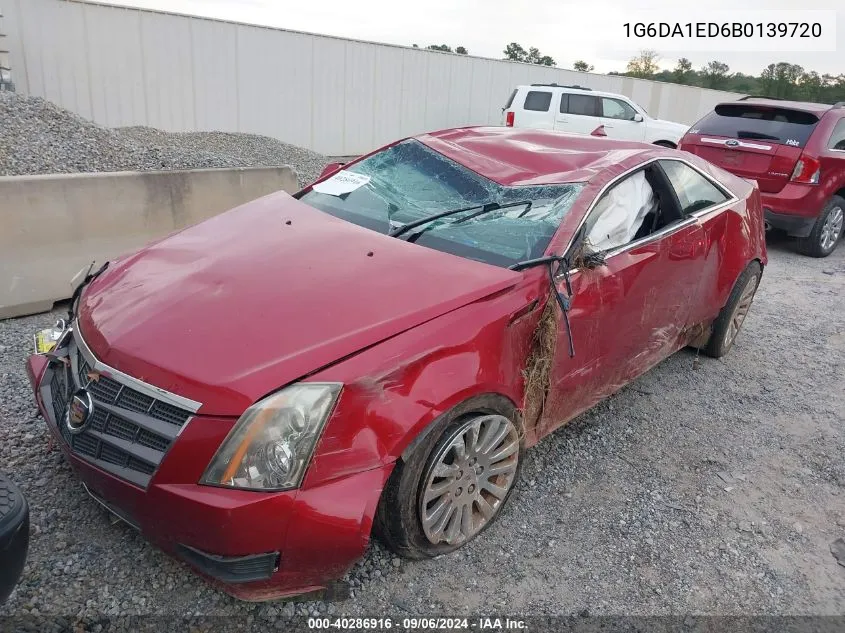 2011 Cadillac Cts Standard VIN: 1G6DA1ED6B0139720 Lot: 40286916