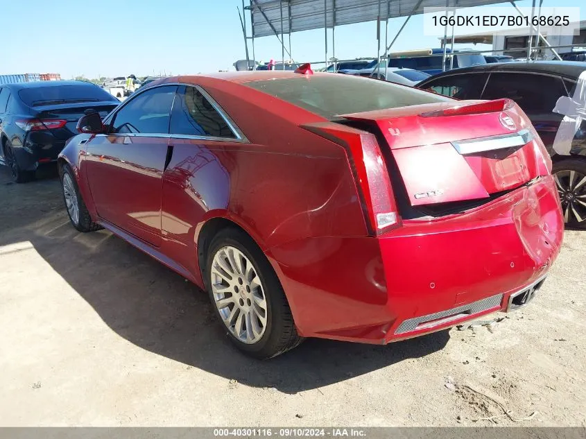 2011 Cadillac Cts Performance Collection VIN: 1G6DK1ED7B0168625 Lot: 40301116