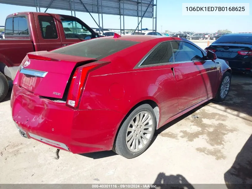 1G6DK1ED7B0168625 2011 Cadillac Cts Performance Collection