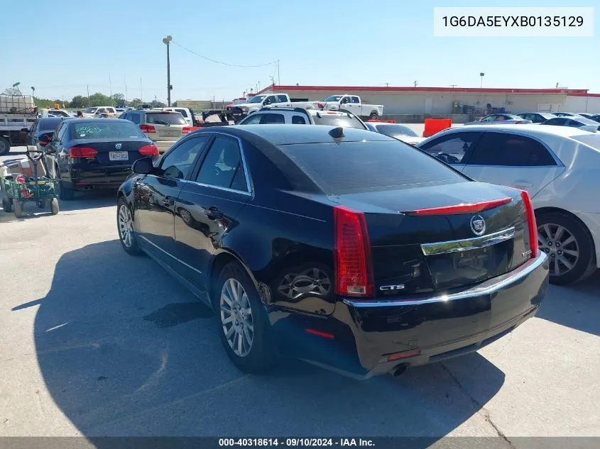 2011 Cadillac Cts Standard VIN: 1G6DA5EYXB0135129 Lot: 40850839