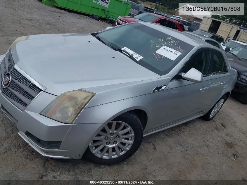 2011 Cadillac Cts Standard VIN: 1G6DC5EY0B0167808 Lot: 40329290