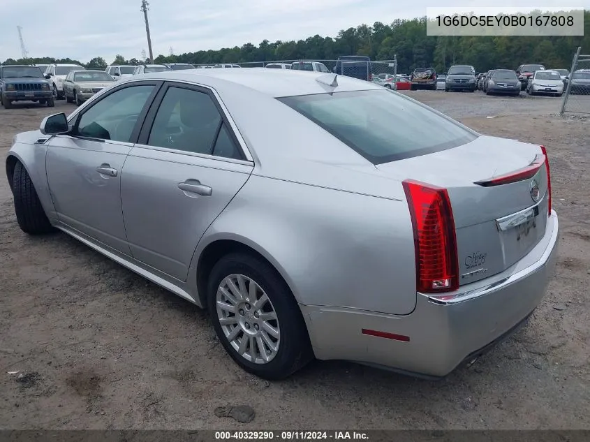 2011 Cadillac Cts Standard VIN: 1G6DC5EY0B0167808 Lot: 40329290