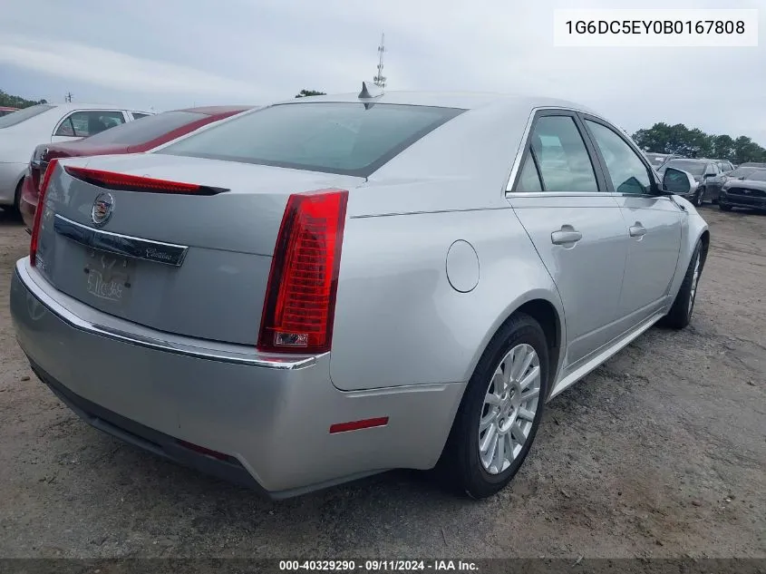 2011 Cadillac Cts Standard VIN: 1G6DC5EY0B0167808 Lot: 40329290