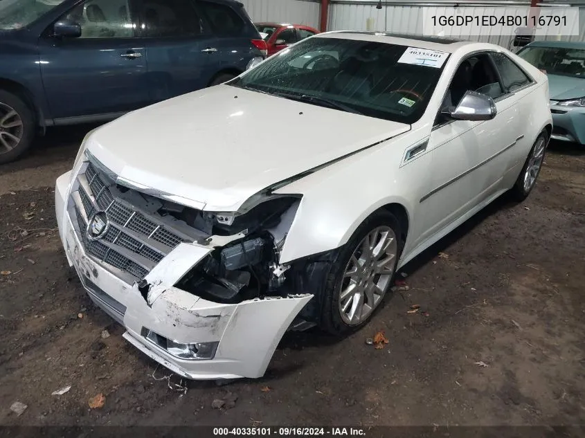 1G6DP1ED4B0116791 2011 Cadillac Cts Premium