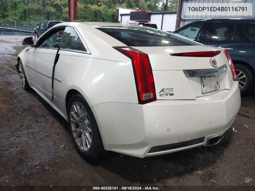 1G6DP1ED4B0116791 2011 Cadillac Cts Premium