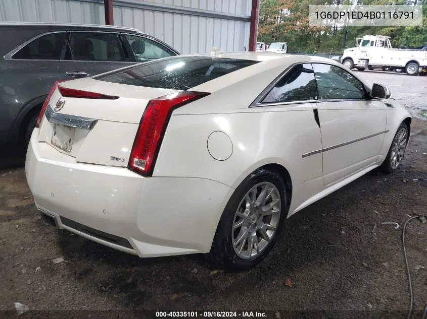 1G6DP1ED4B0116791 2011 Cadillac Cts Premium