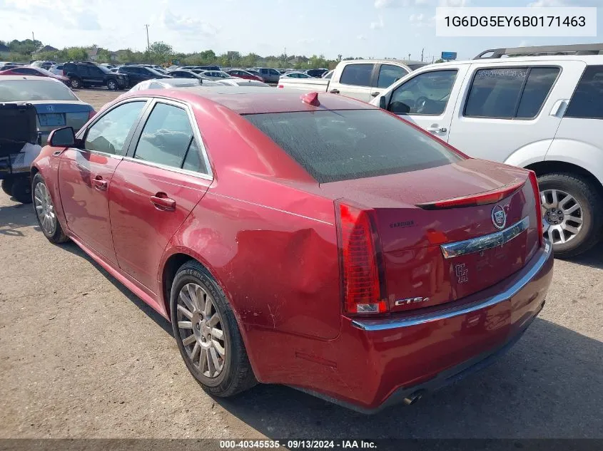 2011 Cadillac Cts Sedan Luxury VIN: 1G6DG5EY6B0171463 Lot: 40345535