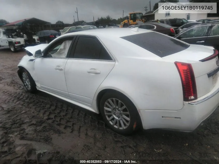 2011 Cadillac Cts Luxury VIN: 1G6DE5EY1B0119745 Lot: 40352053