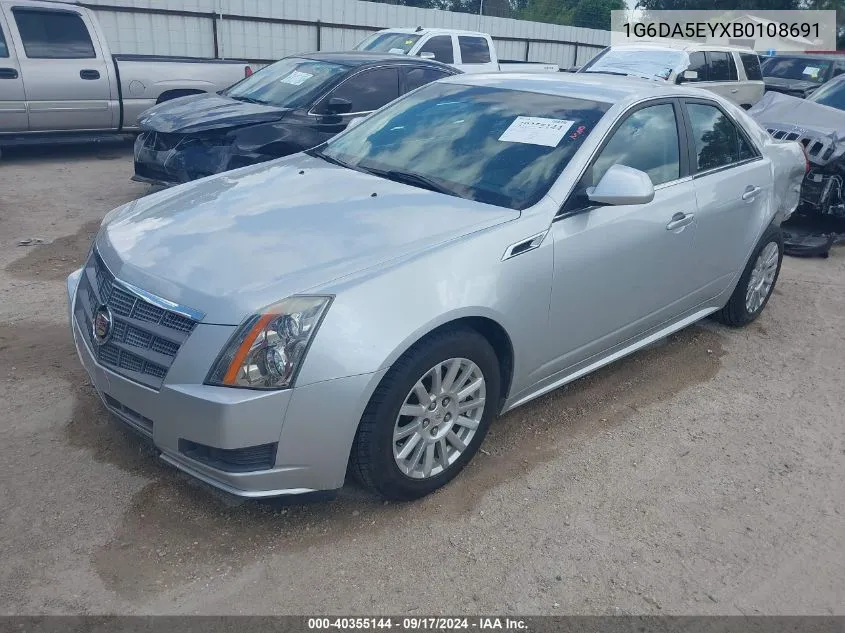 2011 Cadillac Cts Standard VIN: 1G6DA5EYXB0108691 Lot: 40355144