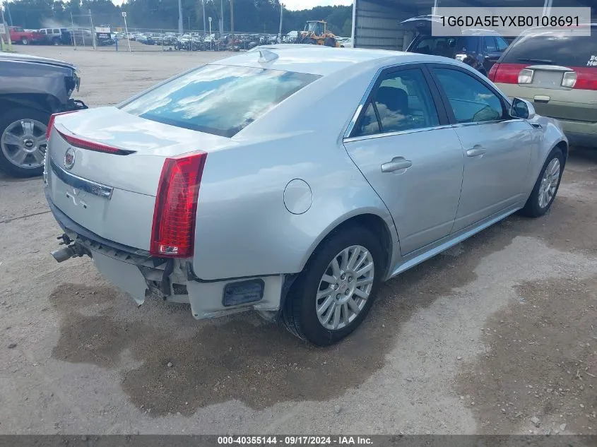 2011 Cadillac Cts Standard VIN: 1G6DA5EYXB0108691 Lot: 40355144