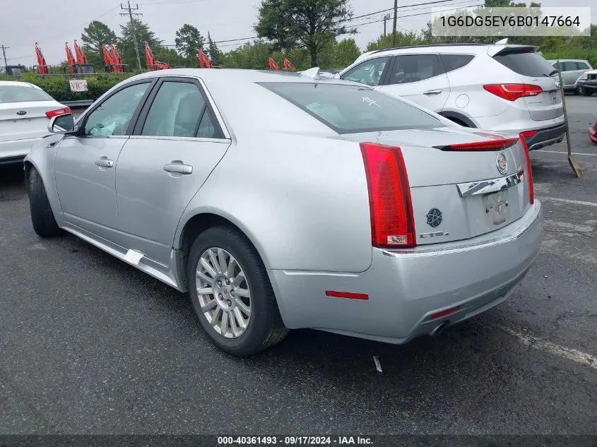 2011 Cadillac Cts Luxury VIN: 1G6DG5EY6B0147664 Lot: 40361493