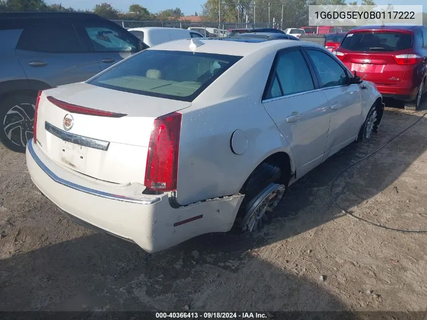 2011 Cadillac Cts Luxury Collection VIN: 1G6DG5EY0B0117222 Lot: 40366413