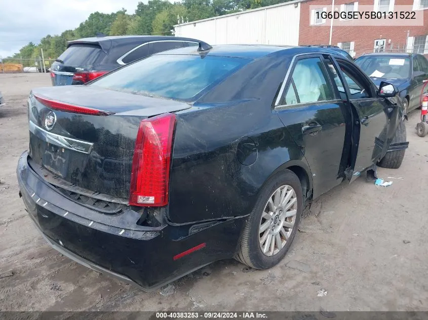 2011 Cadillac Cts Luxury VIN: 1G6DG5EY5B0131522 Lot: 40383253