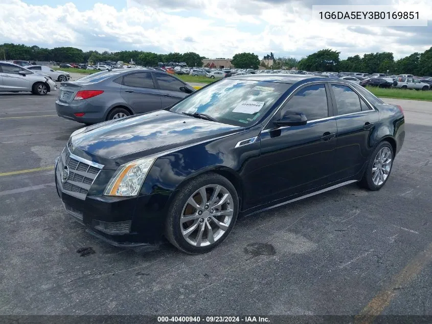 2011 Cadillac Cts Standard VIN: 1G6DA5EY3B0169851 Lot: 40400940