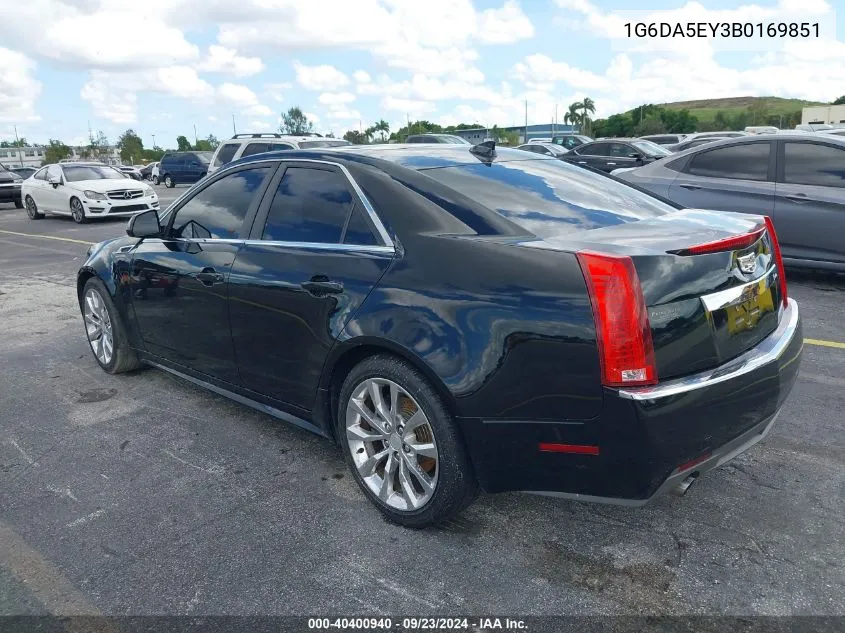 2011 Cadillac Cts Standard VIN: 1G6DA5EY3B0169851 Lot: 40400940