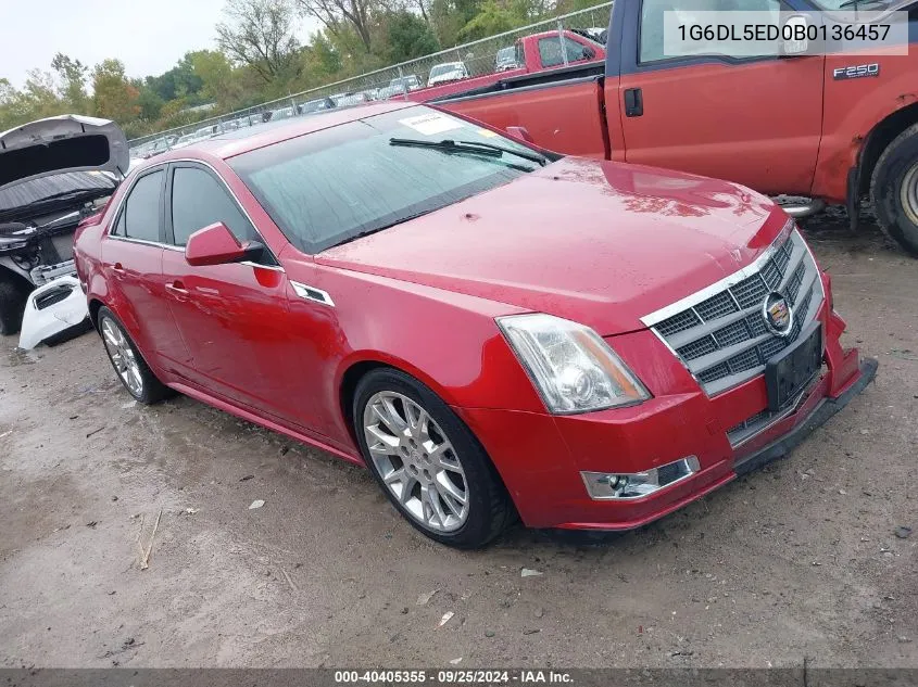 1G6DL5ED0B0136457 2011 Cadillac Cts Standard