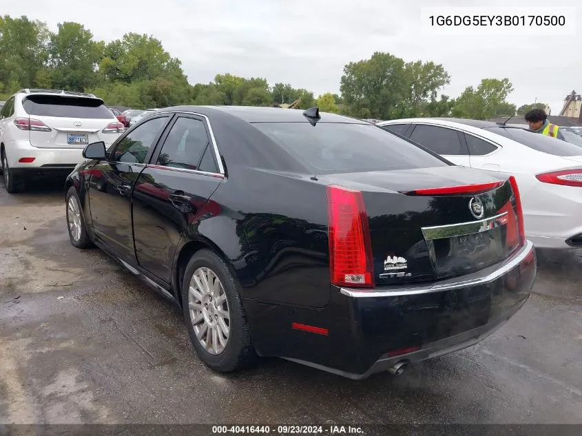 2011 Cadillac Cts Luxury VIN: 1G6DG5EY3B0170500 Lot: 40416440