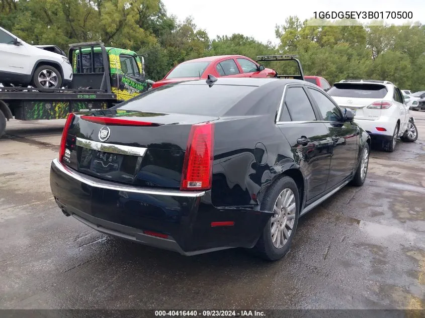 2011 Cadillac Cts Luxury VIN: 1G6DG5EY3B0170500 Lot: 40416440