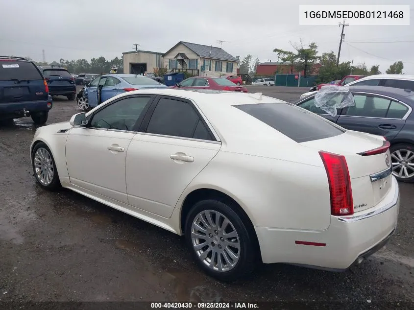 1G6DM5ED0B0121468 2011 Cadillac Cts Standard