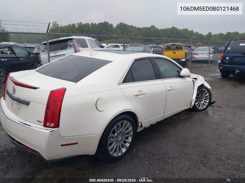 1G6DM5ED0B0121468 2011 Cadillac Cts Standard