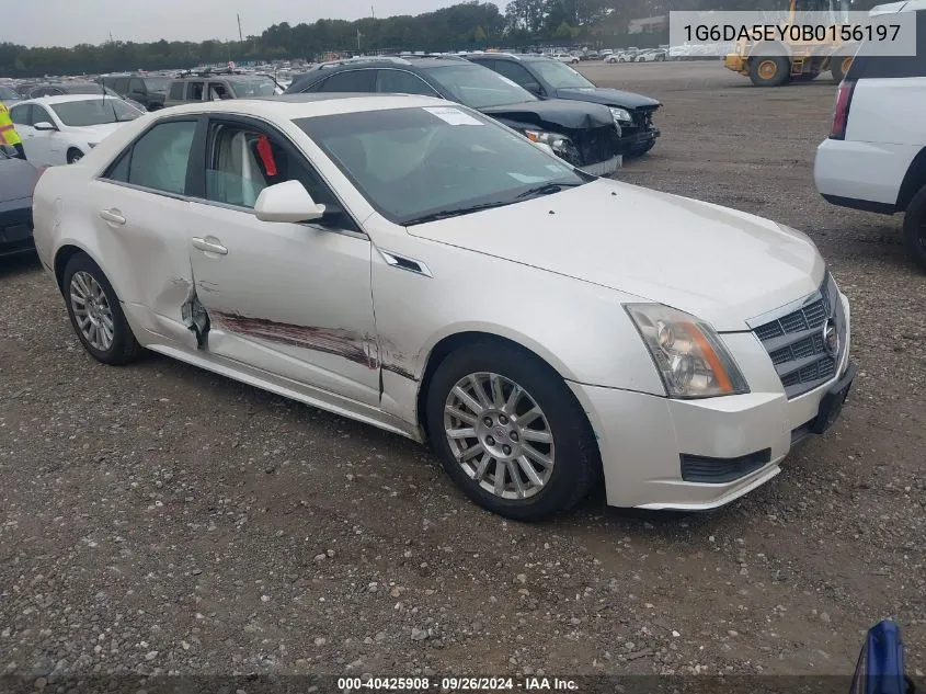 2011 Cadillac Cts Standard VIN: 1G6DA5EY0B0156197 Lot: 40425908