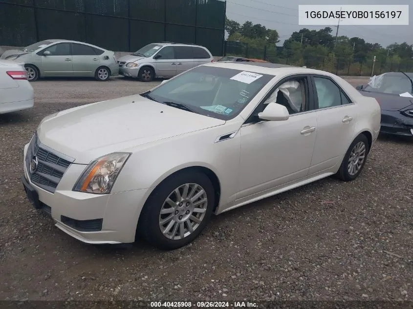 2011 Cadillac Cts Standard VIN: 1G6DA5EY0B0156197 Lot: 40425908