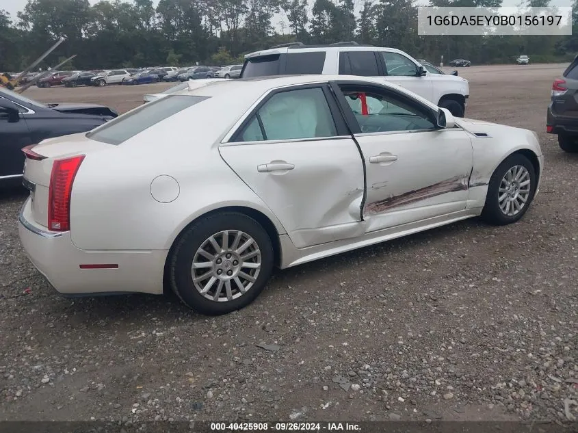 2011 Cadillac Cts Standard VIN: 1G6DA5EY0B0156197 Lot: 40425908