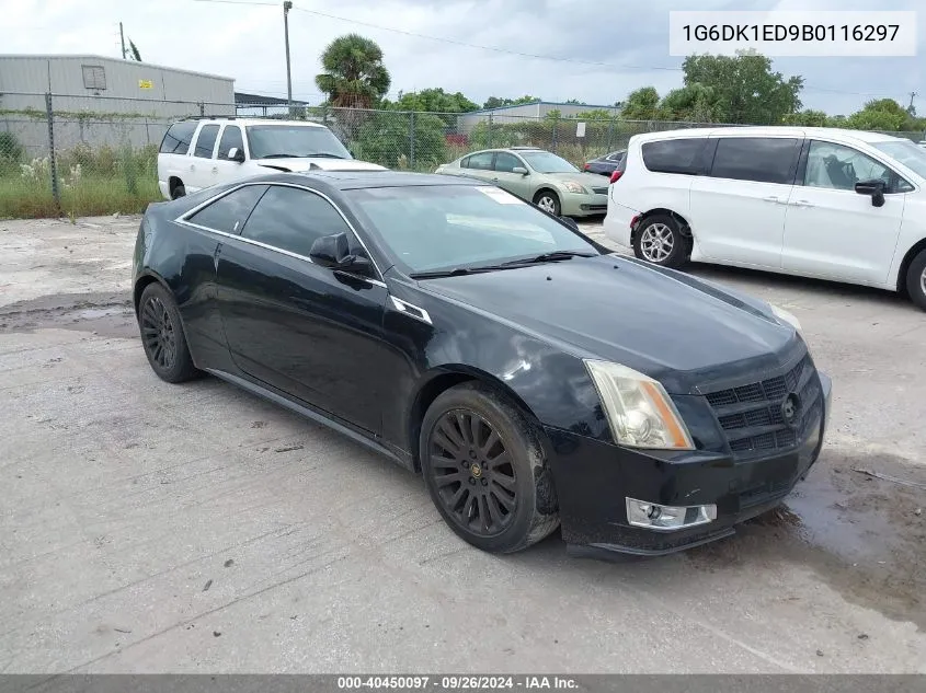 2011 Cadillac Cts Performance VIN: 1G6DK1ED9B0116297 Lot: 40450097