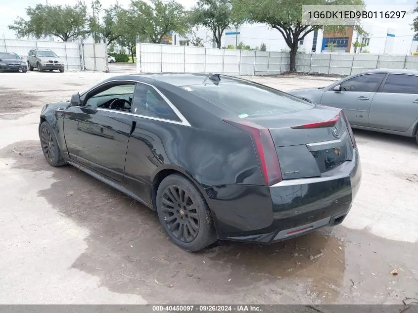 1G6DK1ED9B0116297 2011 Cadillac Cts Performance