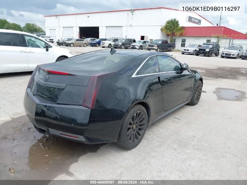 1G6DK1ED9B0116297 2011 Cadillac Cts Performance