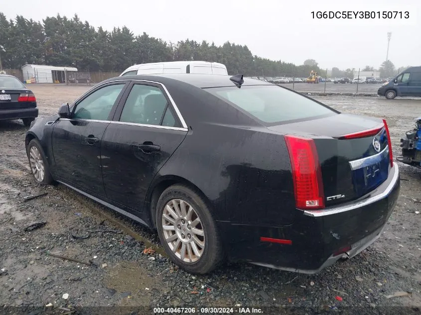 2011 Cadillac Cts VIN: 1G6DC5EY3B0150713 Lot: 40467206