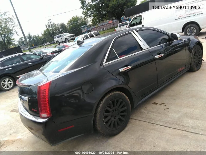 2011 Cadillac Cts Standard VIN: 1G6DA5EY5B0110963 Lot: 40495020