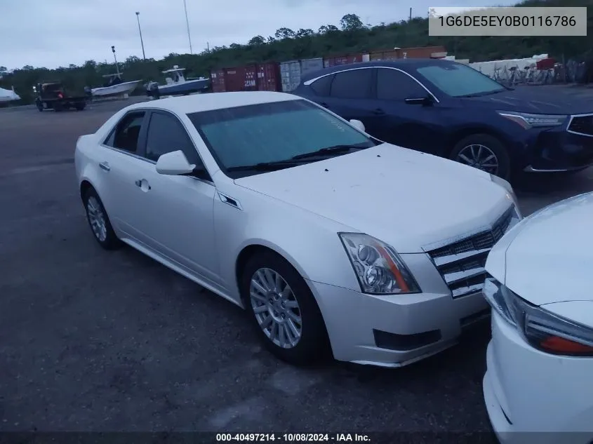 2011 Cadillac Cts Luxury Collection VIN: 1G6DE5EY0B0116786 Lot: 40497214