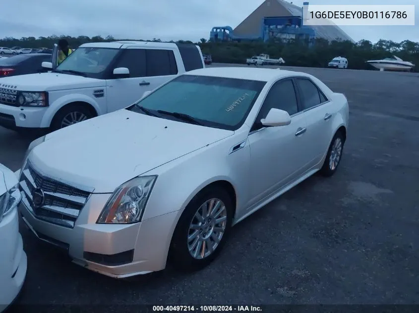 2011 Cadillac Cts Luxury Collection VIN: 1G6DE5EY0B0116786 Lot: 40497214