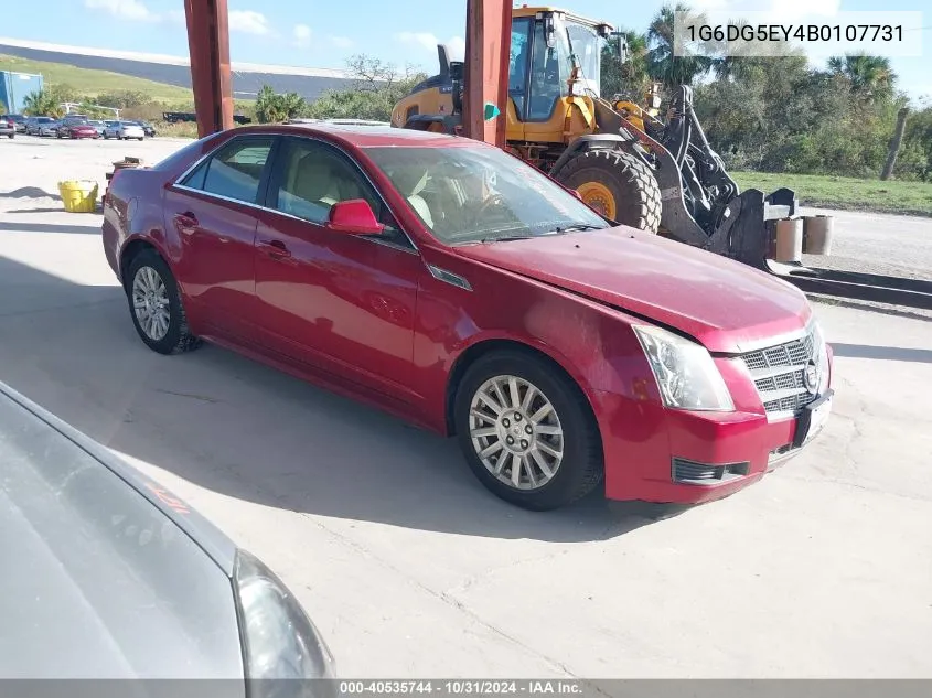 2011 Cadillac Cts Luxury VIN: 1G6DG5EY4B0107731 Lot: 40535744