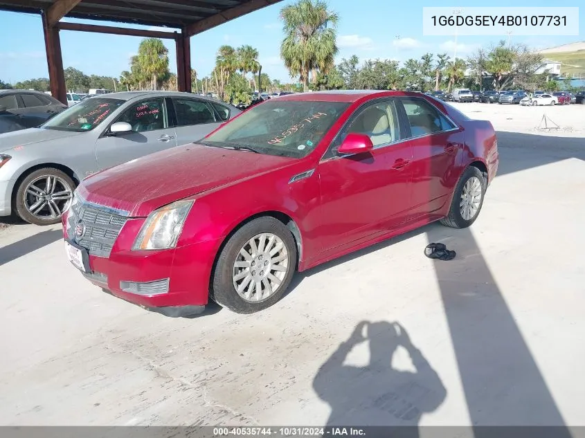 2011 Cadillac Cts Luxury VIN: 1G6DG5EY4B0107731 Lot: 40535744