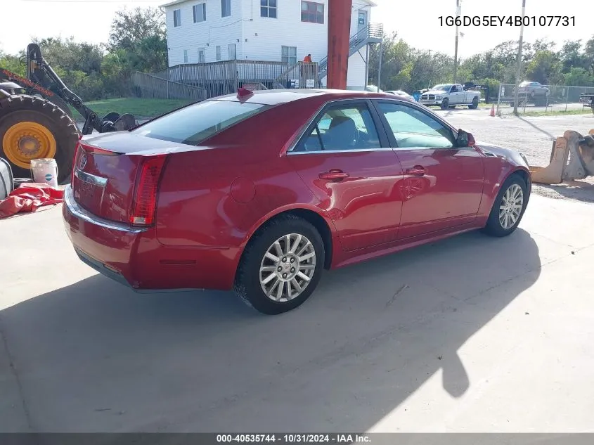 2011 Cadillac Cts Luxury VIN: 1G6DG5EY4B0107731 Lot: 40535744