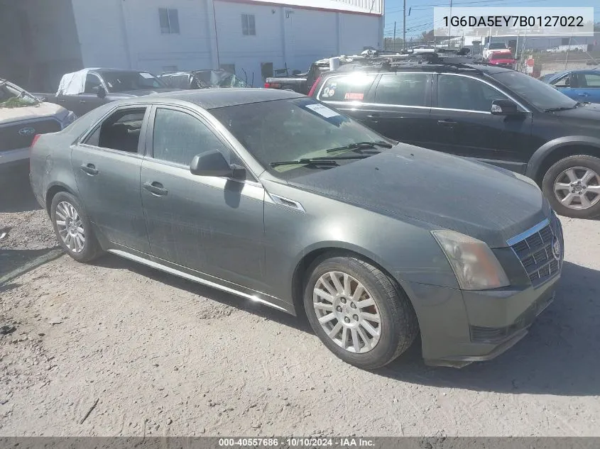 2011 Cadillac Cts Standard VIN: 1G6DA5EY7B0127022 Lot: 40557686