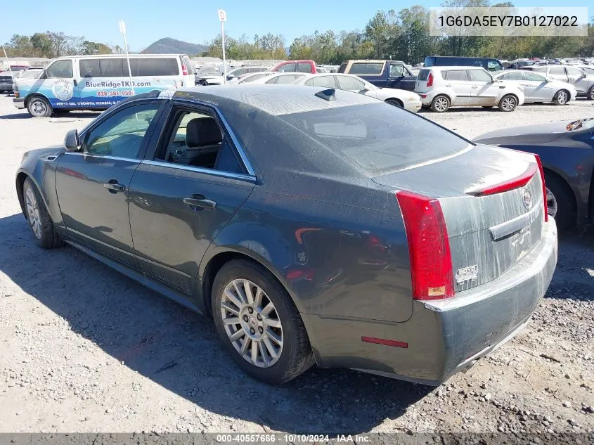 2011 Cadillac Cts Standard VIN: 1G6DA5EY7B0127022 Lot: 40557686