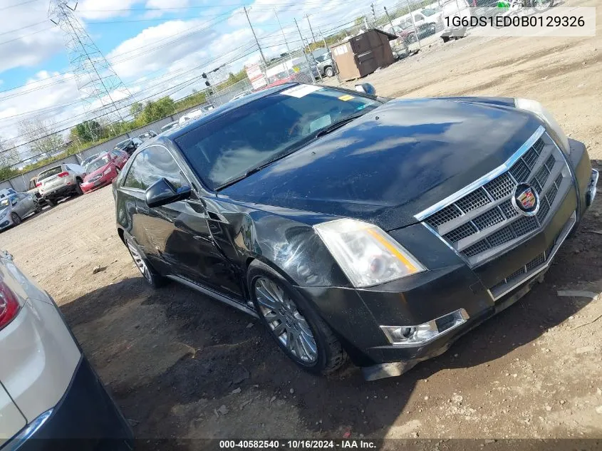 2011 Cadillac Cts Premium VIN: 1G6DS1ED0B0129326 Lot: 40582540